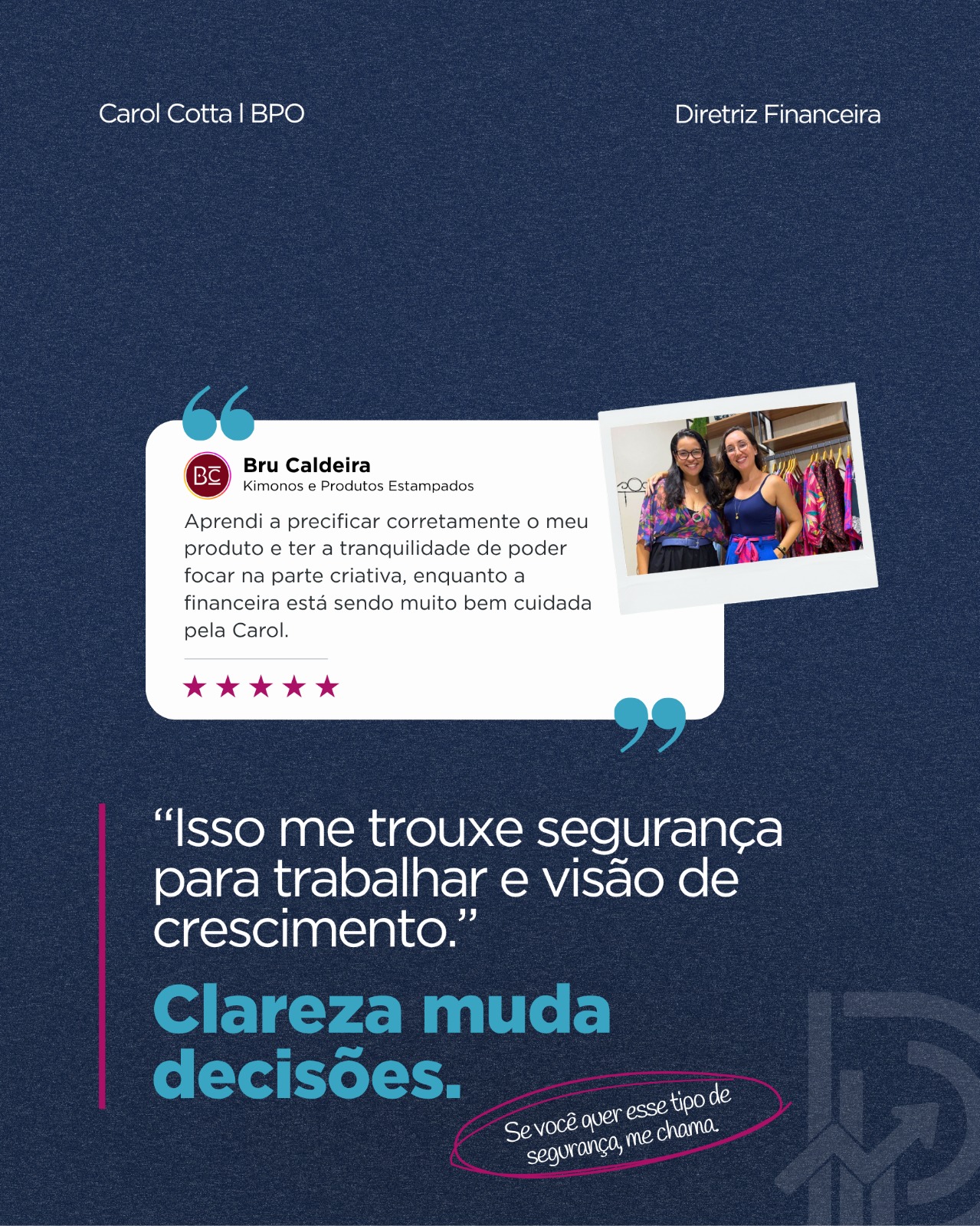 Depoimento de Brunella Caldeira — Bru Caldeira